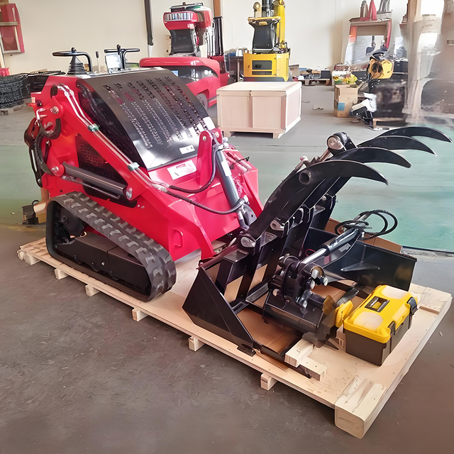 Miễn ph&iacute; vận chuyển CE/EPA Skid Steer Loader Mini Skid Steer Khu vườn nhỏ Loader Track Mini Skid Steer Loader để b&aacute;n