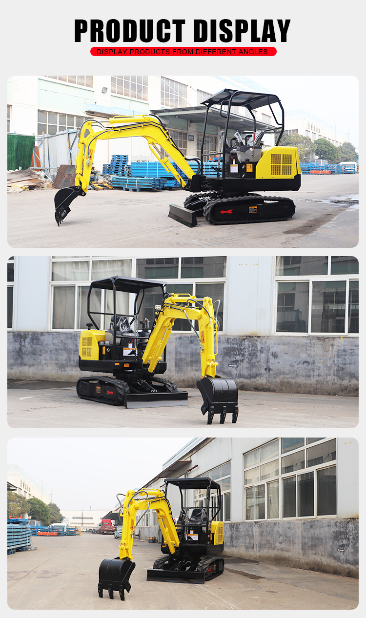 Goedkoop Klein Digger Groothandel Mikro Kompakte Mini Graafmasjien 2.5 Ton 1 Ton Bagger Pryse te koop met EPA/CE/EURO fabriek