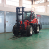 Carrello elevatore diesel fuoristrada articolato di nuovo design 5t 4wd Tutte le quattro ruote motrici 3ton 3.5ton 4x4 Carrello elevatore posteriore per terreni accidentati