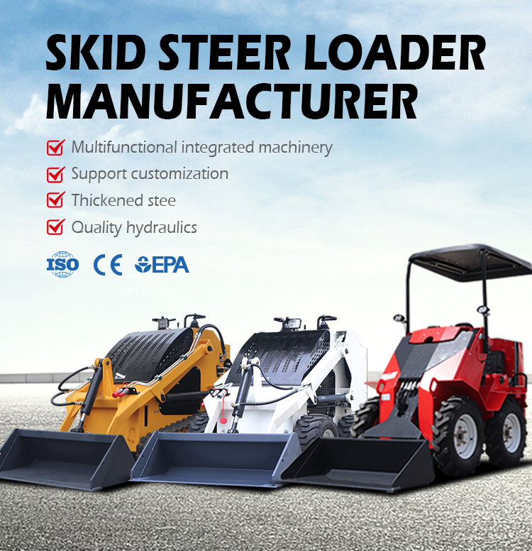 PENGHANTARAN PERCUMA!! Mini Skid Steer Loader diesel Mini Skid Steer Loaders Wheel/track Loader Mini 360kg 460kg 480kg kilang