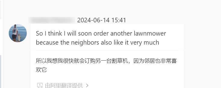 Evaluaci&oacute;n del cliente de Eslovenia sobre una cortadora de c&eacute;sped.png