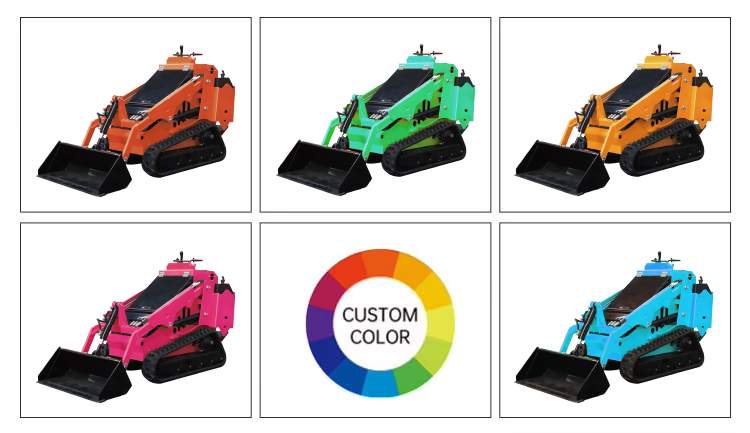 PENGHANTARAN PERCUMA!! Mini Skid Steer Loader diesel Mini Skid Steer Loaders Wheel/track Loader Pembekal Mini 360kg 460kg 480kg