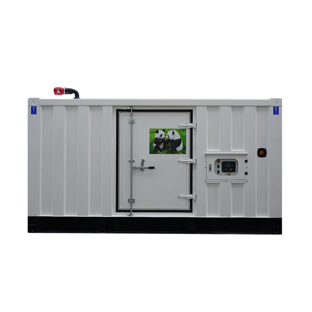 Set Penjana Diesel Senyap Kontena 500kw-800kw, Permulaan Auto Fasa Tunggal untuk Bekalan Kuasa Perindustrian