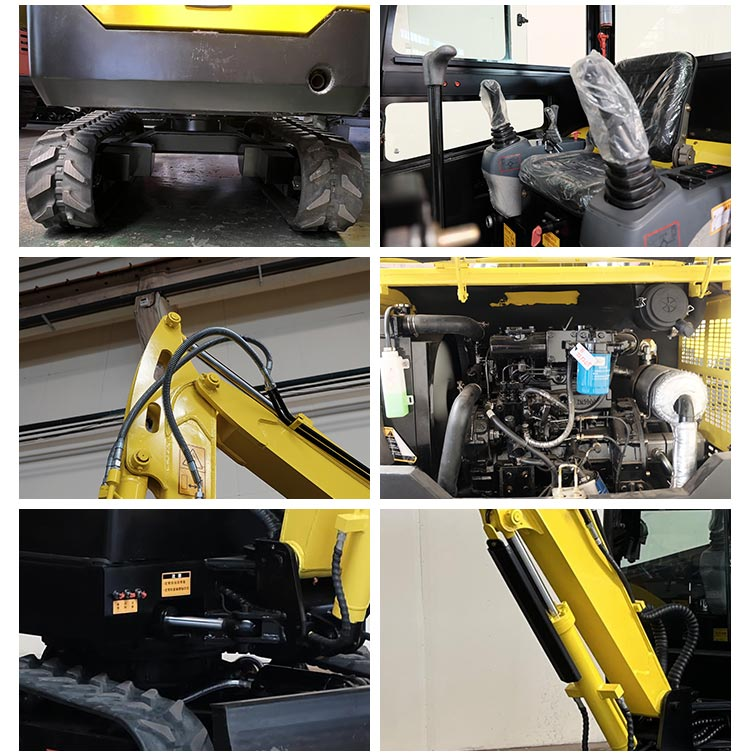 Бесплатная доставка Экскаватор 1,5 тонны EPA Kubota Engine Digger Farm Маленькие экскаваторы 1 тонна 2 тонны Цены на машины Мини-экскаватор завод