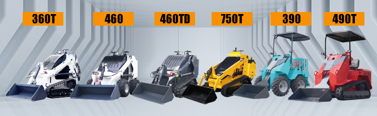 PENGHANTARAN PERCUMA!! Mini Skid Steer Loader diesel Mini Skid Steer Loaders Wheel/track Loader Mini 360kg 460kg 480kg kilang