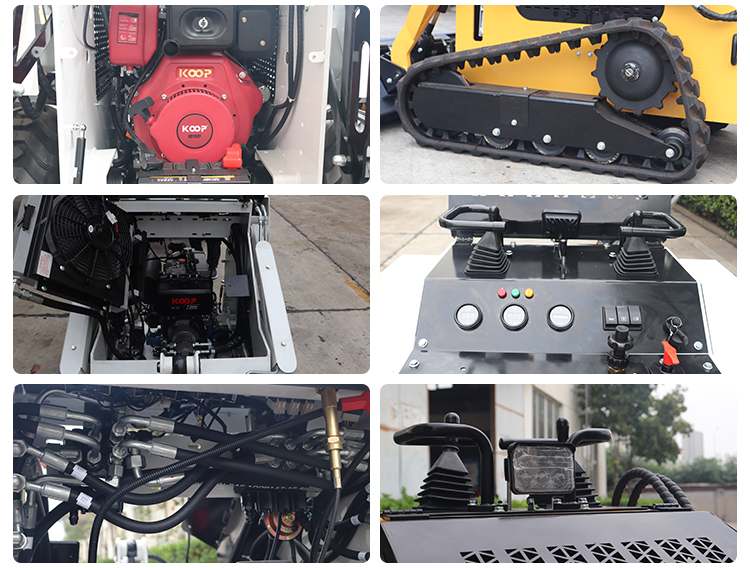 PENGHANTARAN PERCUMA!! Mini Skid Steer Loader diesel Mini Skid Steer Loaders Wheel/track Loader Mini 360kg 460kg 480kg kilang