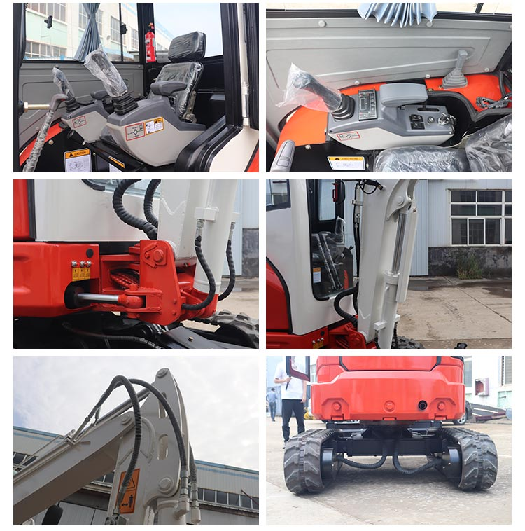 Бесплатная доставка Экскаватор 1,5 тонны EPA Kubota Engine Digger Farm Маленькие экскаваторы 1 тонна 2 тонны Цены на машины Мини-экскаватор детали