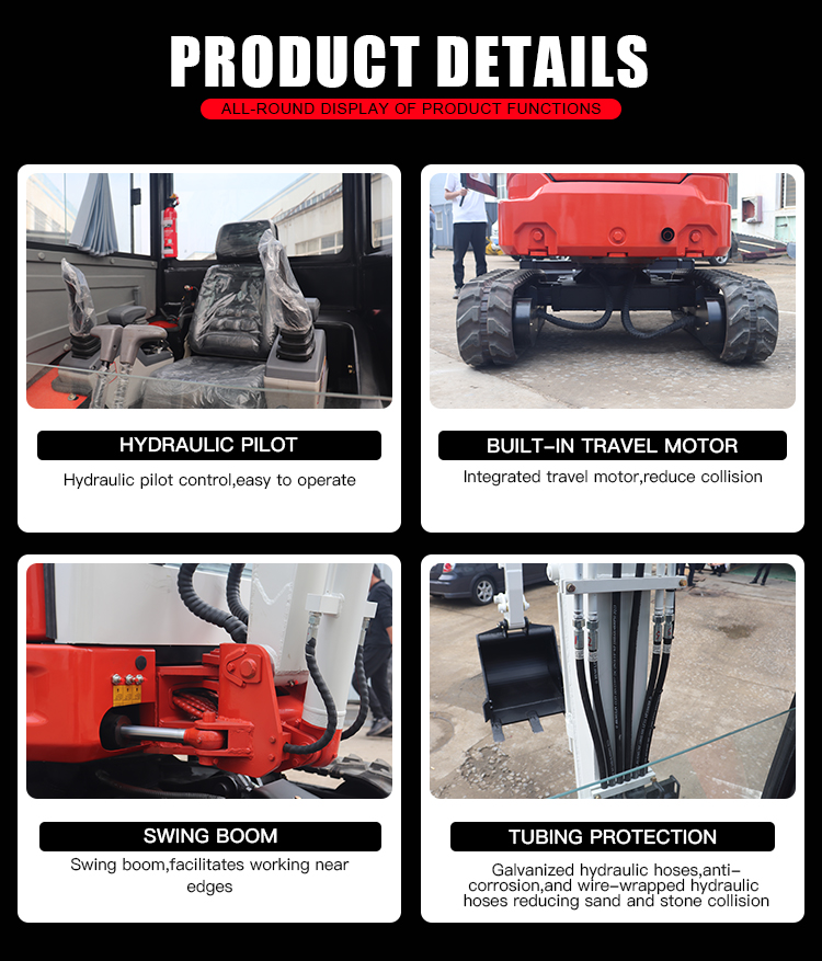 حفارة زاحفة هيدروليكية 3 طن Ce Epa Euro 5 حفار صغير حفار زاحف 3 طن حفارات صغيرة للبيع مصنع